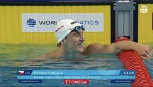 Zlínský plavec Miroslav Knedla na mistrovství světa juniorů v izraelském Netanji.