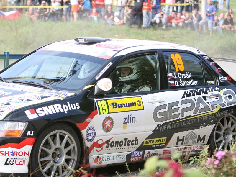 Barum rally: rychlostní zkouška ve Slušovicích