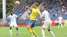 Fotbalisté Zlína (ve žlutých dresech) ve 3. kole FORTUNA:LIGY hostili Slovan Liberec.