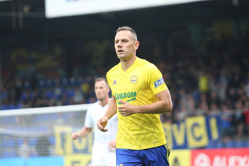 Fotbalisté Zlína (ve žlutých dresech) ve 3. kole FORTUNA:LIGY hostili Slovan Liberec.