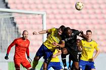 Fotbalisté Zlína (žluté dresy) ve druhém zápase Tipsport Malta Cupu 2023 podlehli německému Sandhausenu 1:2.