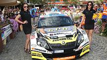 Barum rally 2015 start na náměstí Míru ve Zlíně.