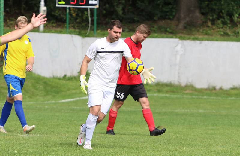 Fotbalisté Příluk ve svém druhém domácím zápase I. B třídy skupiny A nezvládli první poločas duelu s rezervou Brumov a prohráli 1:3.