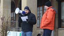 Fanoušci hokejového Zlína během nedělního odpoledne protestovali proti vedení klubu.