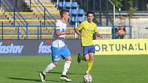 Fotbalisté Zlína (ve žlutých dresech) ve 3. kole FORTUNA:LIGY porazili Teplice 3:0.