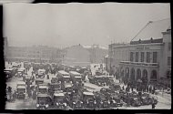 ARMÁDA NA NÁMĚSTÍ MÍRU. Německé okupační jednotky na náměstí Míru (tehdejší náměstí T. G. Masaryka) ve Zlíně dne 15. března 1939.Snímky: SOkA Zlín