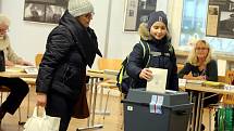 Prezidentské volby 2018 volební okrsek Zlín 1