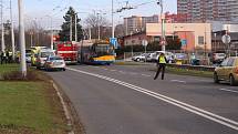 Dopravní nehoda v Okružní ulici ve Zlíně.