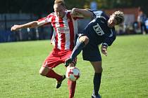 David Juřica (v červenobílém) a Petr Švach (v modrém)