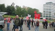 I ve Zlíně protestovali lidé proti premiérovi Andreji Babišovi. Demonstraci pořádala organizace Milion chvilek pro demokracii.
