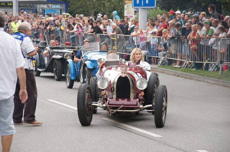 Start 49. ročník Barum Czech Rally. Bugatti