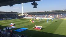 FC Fastav Zlín – Slovan Bratislava. 10 minut před zápasem