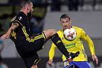 Zápas Evropské ligy FC Zlín vs. FC Sheriff na Andrově stadionu v Olomouci