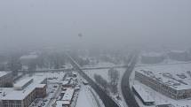 Sníh komplikoval dopravu ve Zlínském kraji 28. 1. 2018