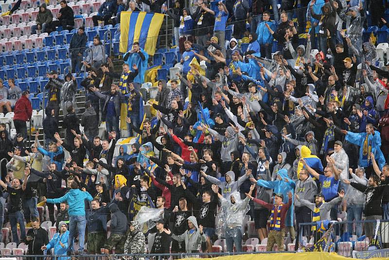 Zápas Evropské ligy FC FASTAV Zlín - FC Sheriff Tiraspol na Andrově stadionu v Olomouci