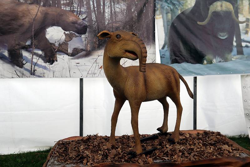 Výstava  Dobu ledovou – lovci mamutů ve Zlíně.