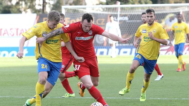 Zbrojovka Brno vs FASTAV Zlín. Ilustrační foto.