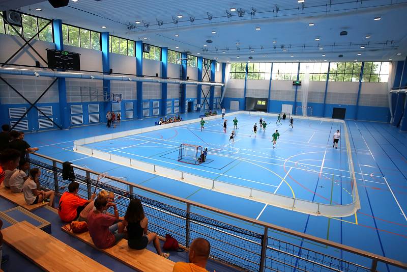Slavnostní otevření zrekonstruované sportovní haly v Otrokovicích.