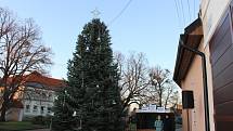 V Tlumačově rozsvítili vánoční stromek. Předtím si užili adventní jarmark