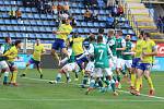 Fotbalisté Zlína (žluté dresy) ve 14. kole VORTUNA:LIGY přivítali neoblíbený Jablonec.