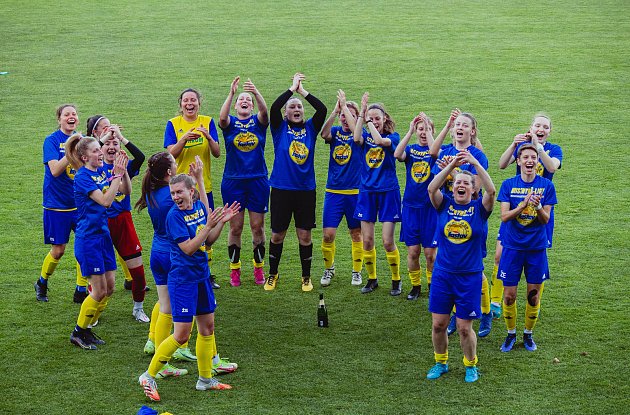 Fotbalistky Zlína vyhrály Moravskoslezskou ligu žen. Foto: FC Fastav Zlín