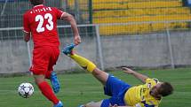 Fotbalisté Zlína (ve žlutém) porazili Brno 2:0. 