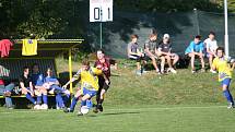 Fotbal - Příluky B (ve žlutém) – Hvozdná B