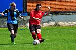 foto ze zápasu ženského fotbalového krajského přeboru žen Lužkovice - Brumov 3:2 po penaltách.