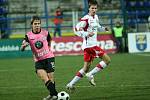 Fotbal Zlín (v bíločerveném) - Mladá Boleslav.