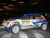 Barum Czech Rally Zlín 2018. Páteční noční městská rychlostní zkouška. Kopecký