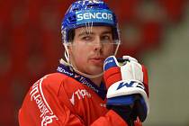 Filip Chytil - Trénink české hokejové reprezentace během přípravy na květnové mistrovství světa