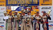 Zakončení 50. Barum Rally na náměstí Míru ve Zlíně, 29.8.2021