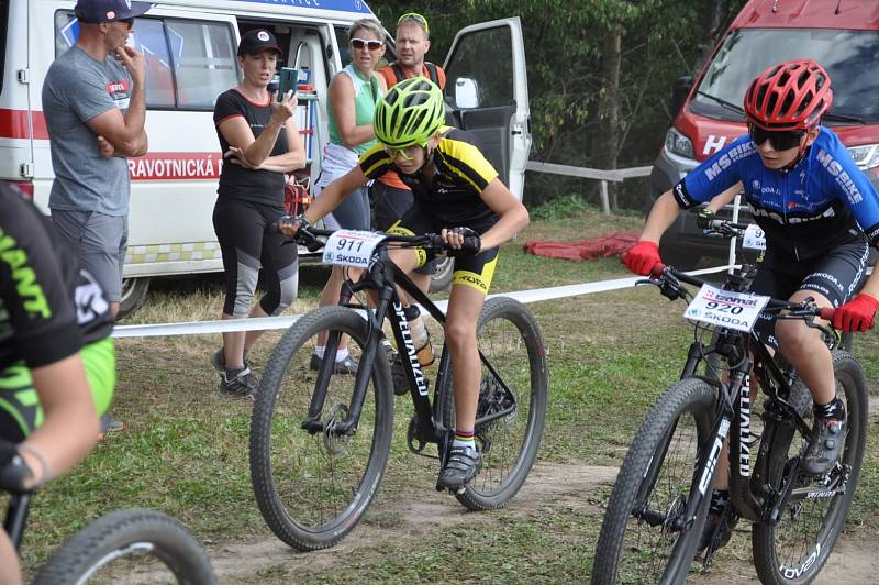 Cyklisté TUFO CykloZákladna Otrokovice závod v Touškově 2021.