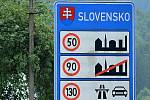 Hraniční přechody se Slovenskem byly v pátek ráno 9. července 2021 opět otevřené. Na snímku přechod Nedašova Lhota.
