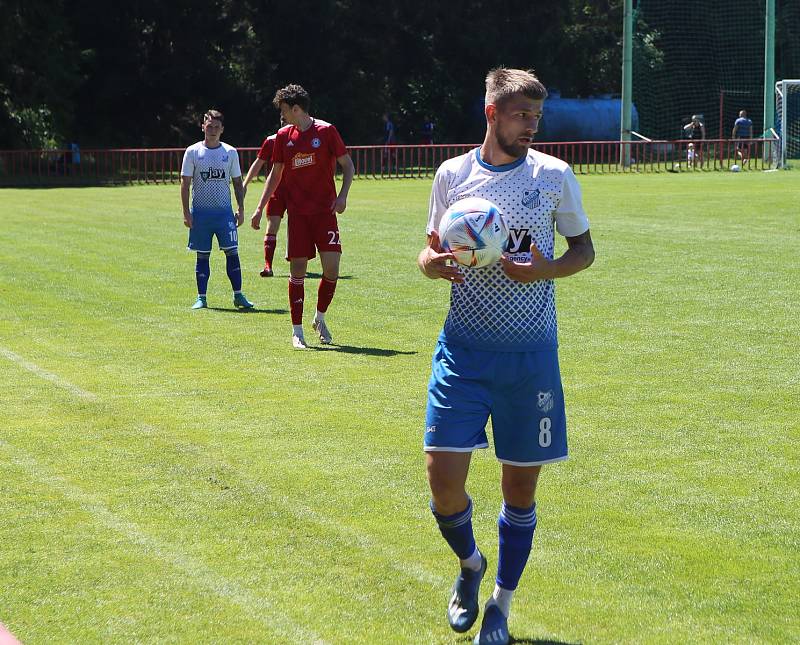 Fotbalové Kvítkovice doma prohrály s nováčkem druhé ligy Sigmou Olomouc "B" 3:6.