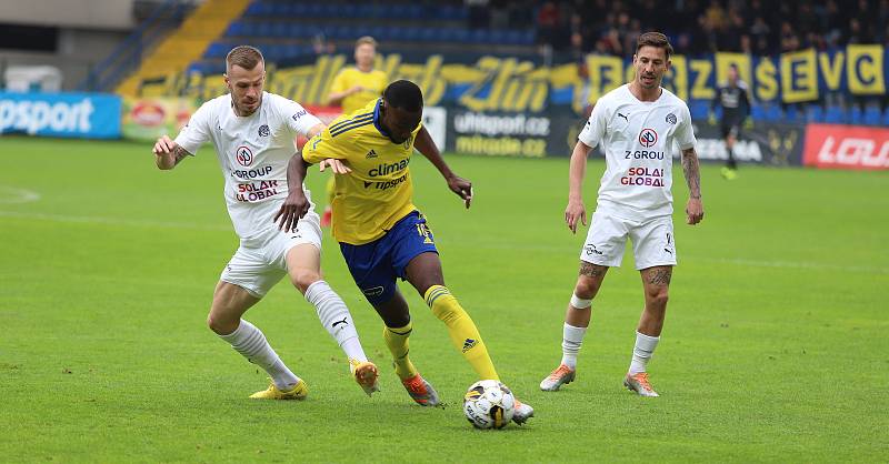 Fotbalisté Zlína (žluté derby ) v nedělním derby hostili sousední Slovácko