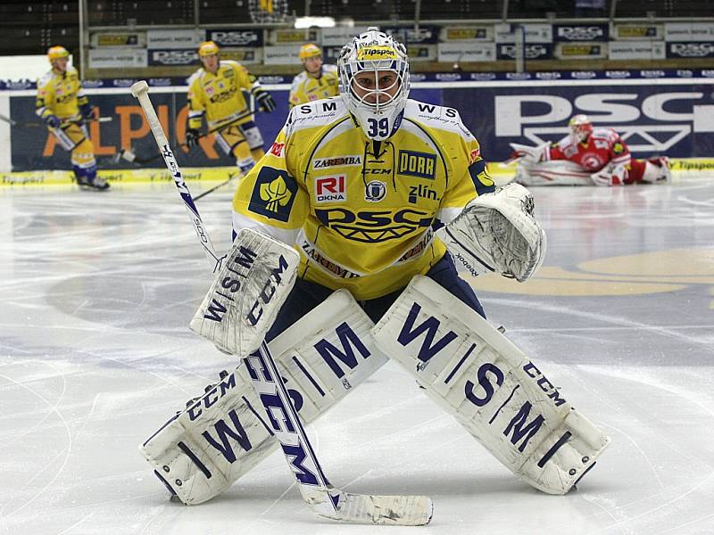 PSG Zlín – HC Oceláři Třinec. Libor Kašík