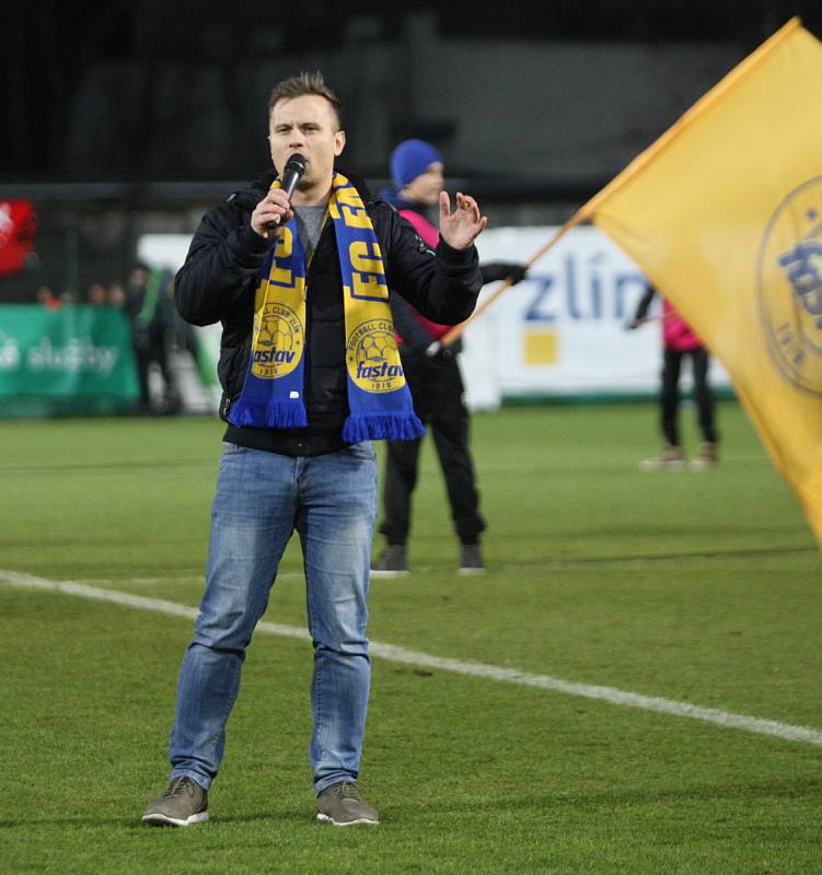 V pátečním duelu 18. kole FORTUNA:LIGY fotbalisté Fastavu Zlín (ve žlutém) hostili úřadujícího mistra Viktorii Plzeň.