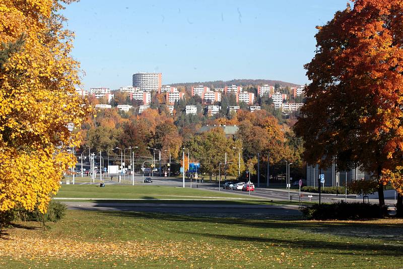 Podzim ve městě Zlín, říjen 2021