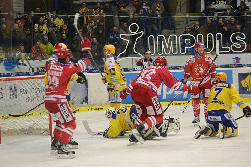 Hokej Zlín - Třinec, 2. předkolo, úterý - 1. třetina