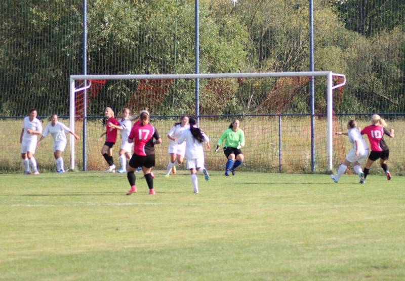 Krajský přebor žen: Lužkovice - Holešovské holky 2:5. 