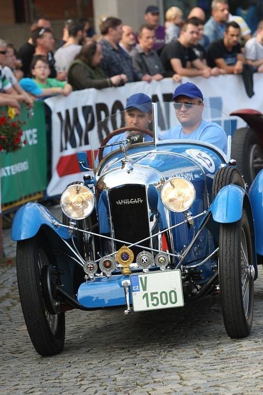 Barum Czech Rally Zlín 2014.  Start na náměstí Míru ve Zlíně.