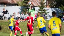 Fotbalové utkání MSFL mezi  FC Velké Meziříčí a FC Fastav Zlín B.