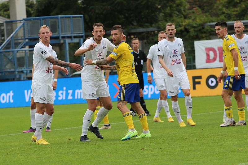 Fotbalisté Zlína (žluté derby ) v nedělním derby hostili sousední Slovácko.