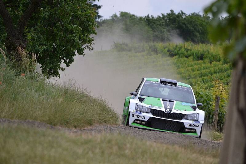 Vítězná posádka Rally Hustopeče 2015 Jan Kopecký - Pavel Dresler