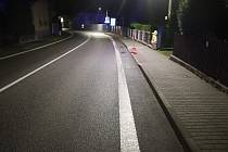 Policie pátrá pro svědcích nehody ve Vizovicích. Kamion měl v úterý 12. září 2023 v tomto místě v Říčanské ulici srazit cyklistku.