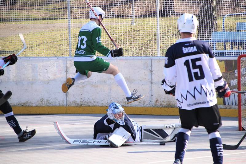 1. hokejbalová liga, Heřmanův Městec - Malenovice