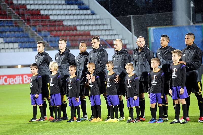 Zápas Evropské ligy FC FASTAV Zlín - FC Sheriff Tiraspol na Andrově stadionu v Olomouci