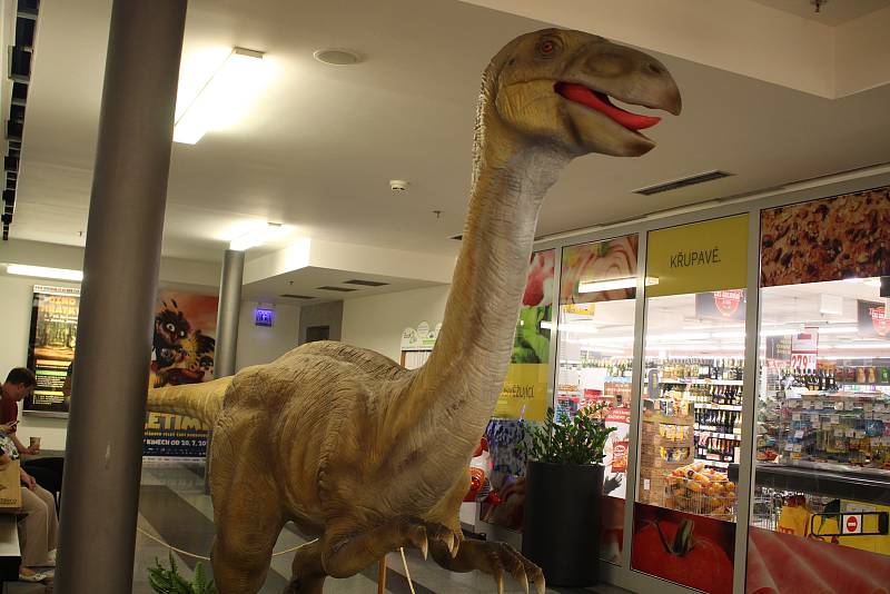 Interaktivní výstava na téma dinosauři ve zlínském Zlatém jablku.