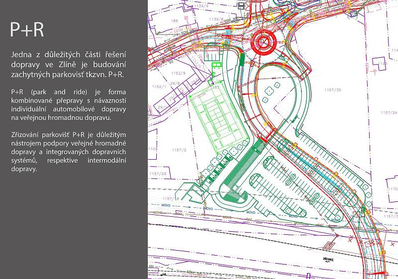 Budování záchytných parkovišť bude jednou z důležitých částí řešení dopravy ve Zlíně.